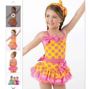 Weissman Small child bathing beauty dance costume.
